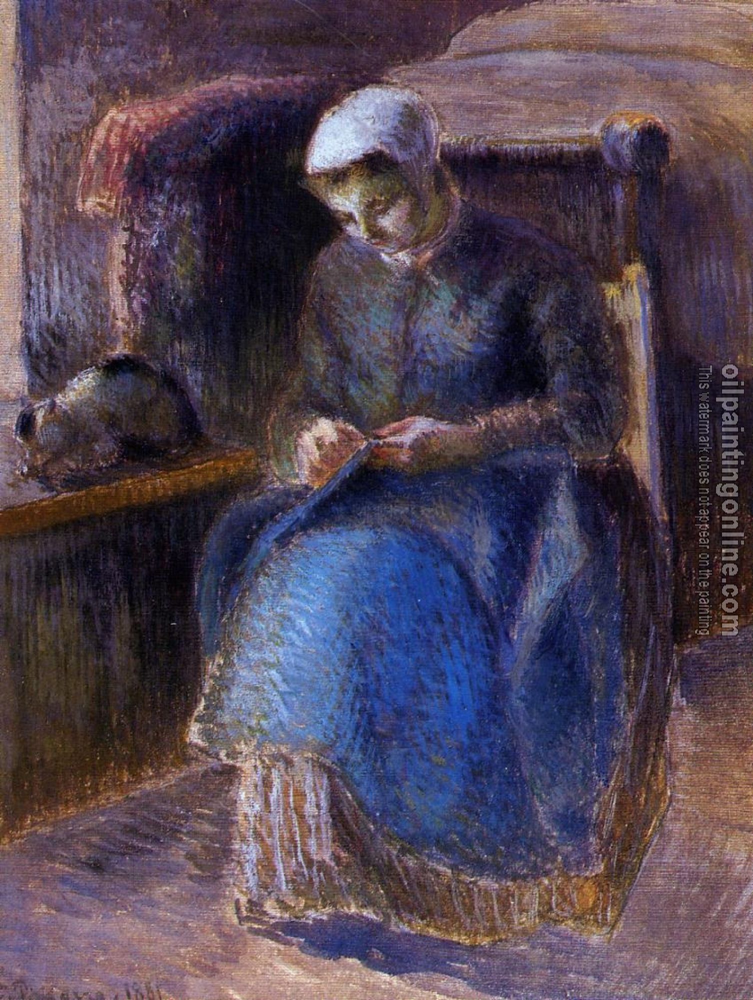 Pissarro, Camille - Woman Sewing